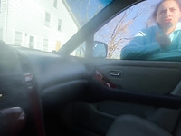 Chubby Chick Is Pleasing A Bbc Neighbour With A Hot Blowjob And Tight Pussy In The Car