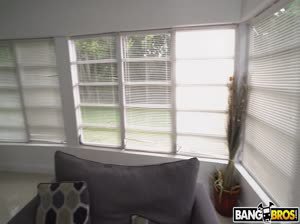 Naked Girl At The Door Gets Fucked