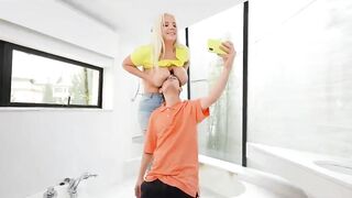 Blonde Big Boobed Stepmom