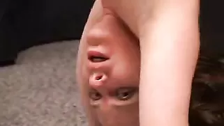 Beautiful Hottie Hangs Upside Down During Hardcore Torturing