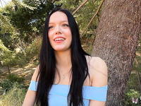Pretty Brunette Is Getting Her Tight Pussy Fucked Outdoors At The Casting