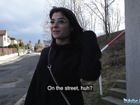 POV European Street Whore Fucks BWC For Money