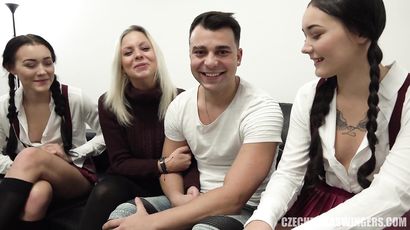 Naughty Twins Come To Take Part In Sex Orgy