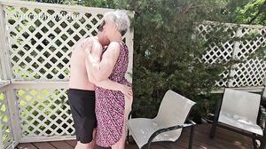 ManyVids   Sunny Summer Sunday After Church With Grandma Outdoors