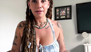 Hippie MILF Stepsister Teaches Tantric Sex And Gets Messy Facial
