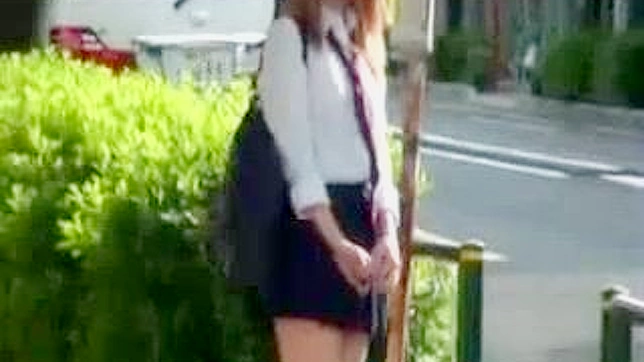 Sexy Student Gets Naughty On The Go
