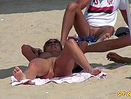 When The Voyeur Wants To Jerk Off, He Takes A Camera And Goes To The Beach Where Women Sunbathe Being Naked