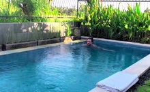 Enjoying The Pool And His Hard Tool