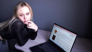 Beautiful Blonde Angel Bored Of Studies And Has Fun Time With Her Horny Teacher
