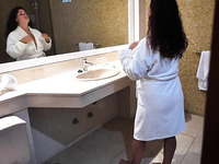 Chubby Stepmom Is Fucked By Stepson Snuck Into Her Shower
