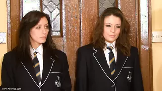Real Judge Is Spanking Two Young Chicks In The Office