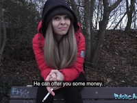 Hot Busty Babe Fucked By Another Slut Who Is Ready To Fuck With A Stranger For Money.