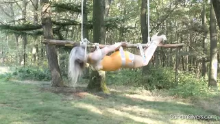 Stunning Blonde With Big Boobs Hangs In The Local Forest