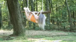 Stunning Blonde With Big Boobs Hangs In The Local Forest