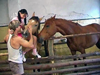 Teen Girl Adore To Play With Horses