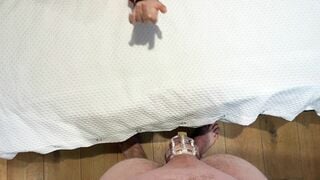Cuckold Couple With Black Bull , Hotwife Wearing Sneakers And Hoodie