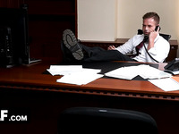 Appetizing Secretary Fucked By Her Boss And His Wife In The Office   MYLF