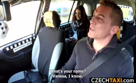 Czech Taxi   Super Cute Teen Czech Brunette Lends Him Her Shaved Cunt
