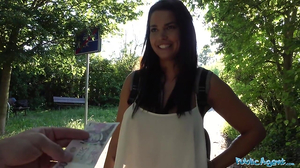 Public Agent Chloe Lamour Gets Her Enormous Funbags  On For Cash