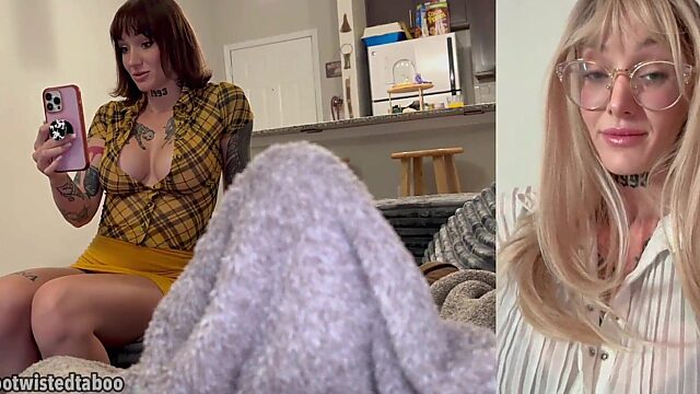 Step Aunt & Step Mom Tag Team Step Son’s Viagra Fueled Boner