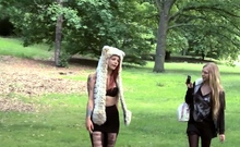 Busty Blonde Amateur Fucked Hard Outdoors