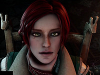 Buxom Triss From The Witcher Has Hot Time With Big Dildo   Solo Cartoon