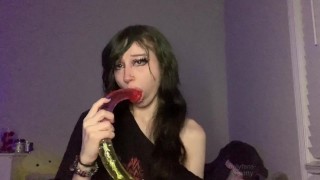 Dumb Emo Spits N Explores New Gummy Worm Double Dildo”                                 Class=” Fade FadeUp VideoPreviewBg LinkVideoThumb Js LinkVideoThumb Img