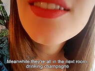 Kinky Babe Eagerly Takes The Man’s Boner With Her Parents Celebrating Christmas In The Next Room