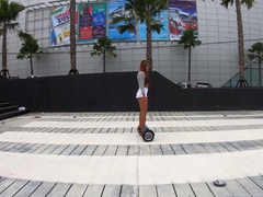 Hoverboard Play With Big Ass Asian Gf