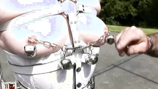 This Trained Slave Bitch Looks Almost Like A Horse On Her High Heels