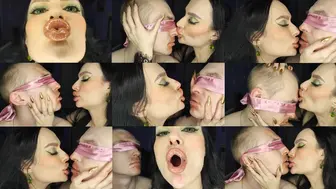 Super Sticky Kinky Passionate Sloppy Lipstick Kisses From Green Eyed Goddess