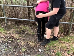 Outdoor Spanking With A Belt.