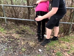 Outdoor Spanking With A Belt.