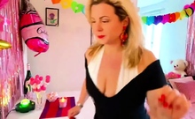Milf Lesbians With Big Boobs Enjoying Action On The Bed