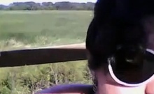 Office Worker Blows Her Boss Outdoors