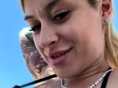 Blonde Amateur Fucks For Cash Outdoor POV