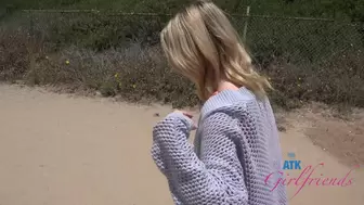 GFE Experience And Date With Innocent Amateur Sage Fox Playing With Her Tits And Pussy In The Car
