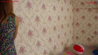 Alla Does A Quick Cleaning Of The Room And Blows Away All The Inflatable Toys