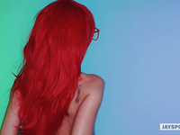 Sexy Slim Redhead Cosplay Girl Goes Nuts With Her BF’s Big Fat Cock