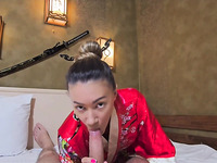 Big Ass Korean Milf Rides Dong In POV Till Anal Creampie