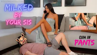 Step Sister Foot Fetish EMBARRASSMENT II   Dangling And Foot Job Making Him Cum On His Pants (4K)