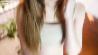 Hard Fucked A Beauty In Leggings On The Table And Cum On Her Face