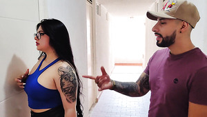 BBW Milf Comes Over To Her Friend And Ends Up Fucking Her Son