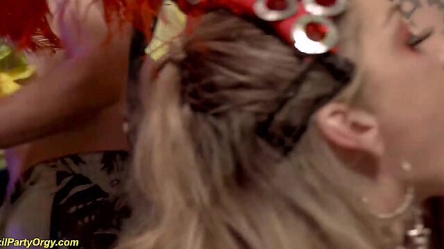Wild Carnival Gangbang: DP & Squirting Orgy Madness