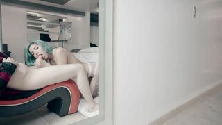 Alternative Girl Giving A Sloppy Blowjob