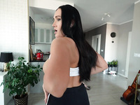 Sexy Busty Brunette MILF Eva HotMommy Gets Her Butthole Drilled Hard & Filled With A Huge Cum Load