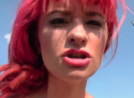 Pretty Redhead In Stockings Gets Drilled On Rooftop