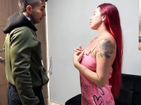 Beautiful Thicc Latina Rides A Courier Like Crazy!