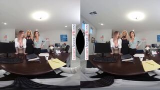 Naughty America   Super Sexy Coworkers Bridgette B., Karma Rx, And Krissy Lynn Fuck The Horny Intern