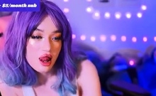 Live Brunette Camgirl Toys Masturbation Orgasm On Webcam